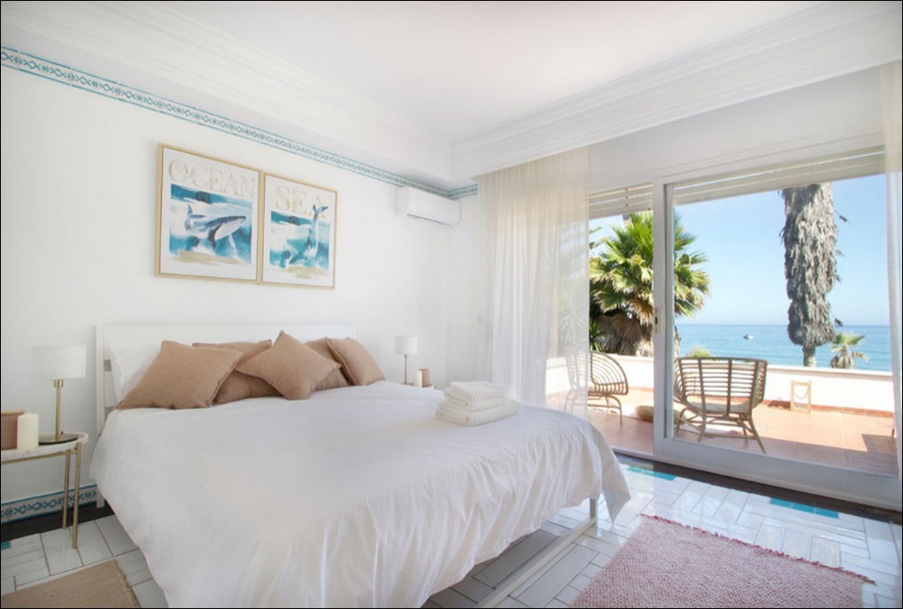 Ground floor Bedroom with sea views