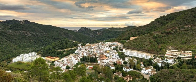 Benahavis looking over the new homes.