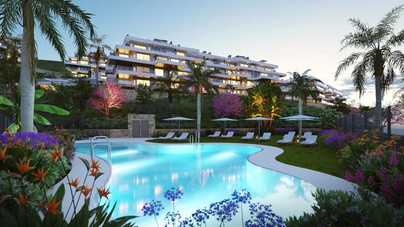 Apartments and penthouses with sea views located near La Cala de Mijas.